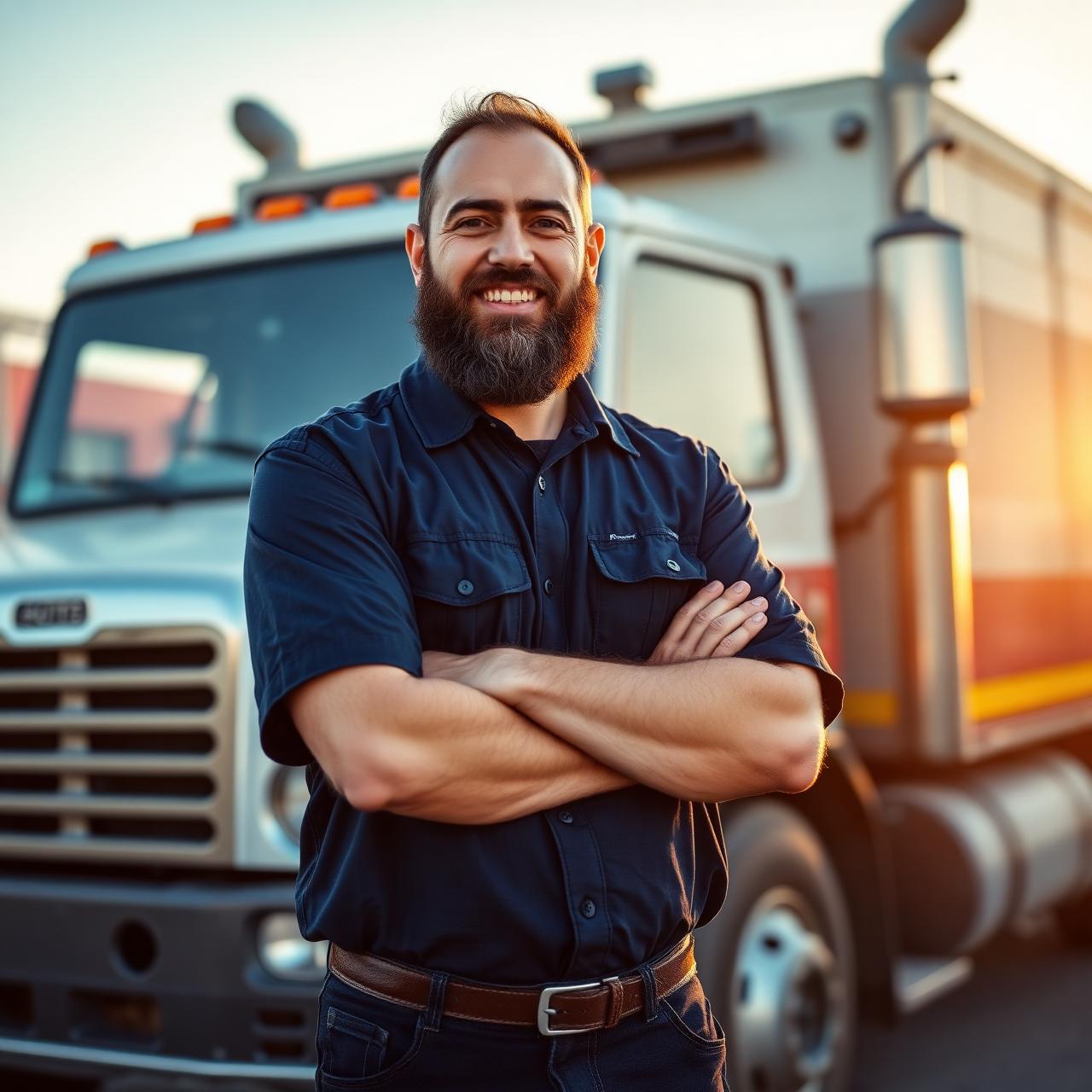 Top Truck Repair founder in front of his mobile service truck in Tennessee